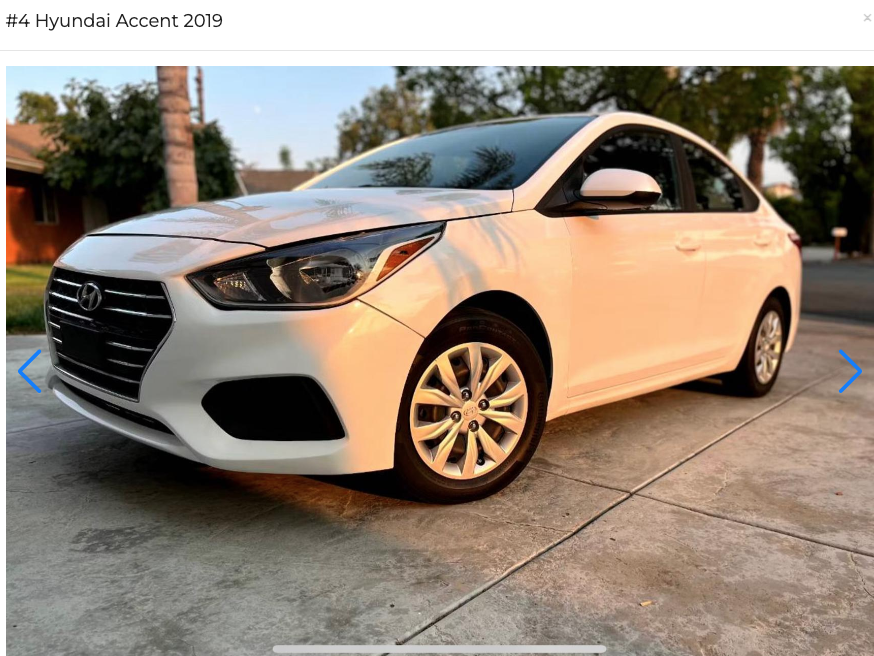 #4 Hyundai Accent 2019