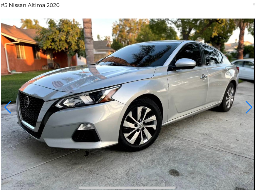 #5 Nissan Altima 2020