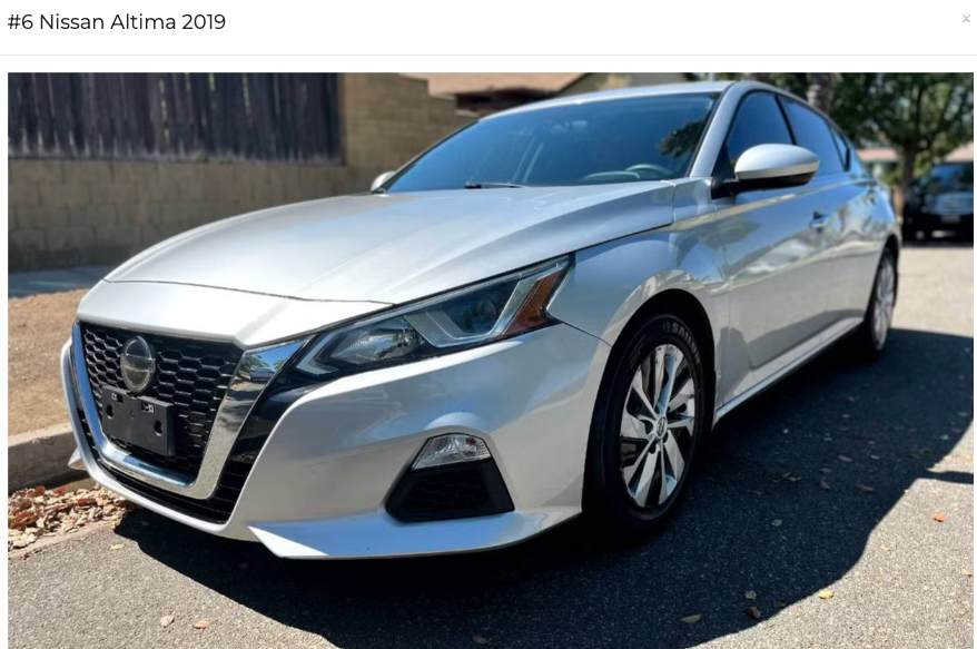 #6 Nissan Altima 2019